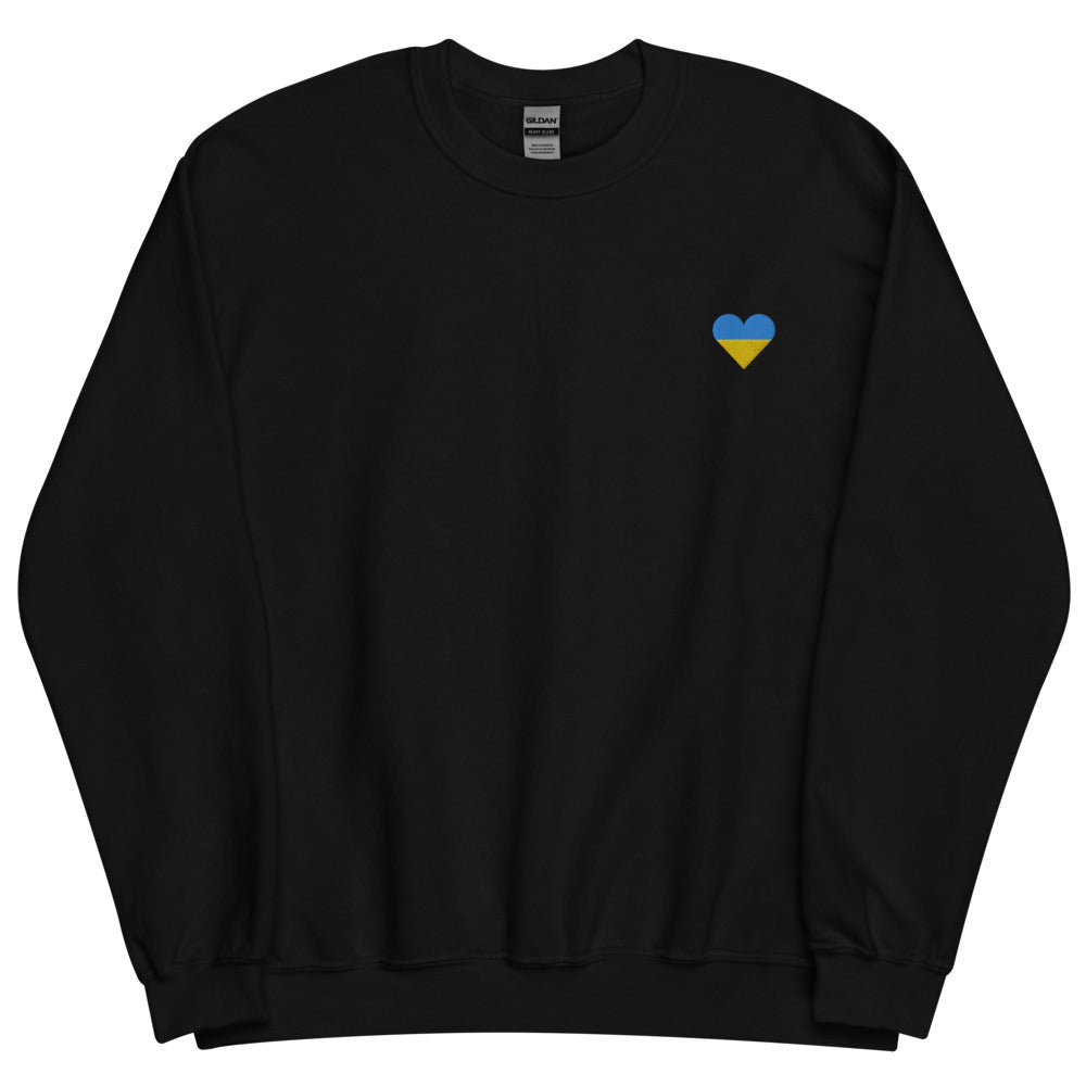 Embroidered Heart Sweatshirt – support-ukraine.ca